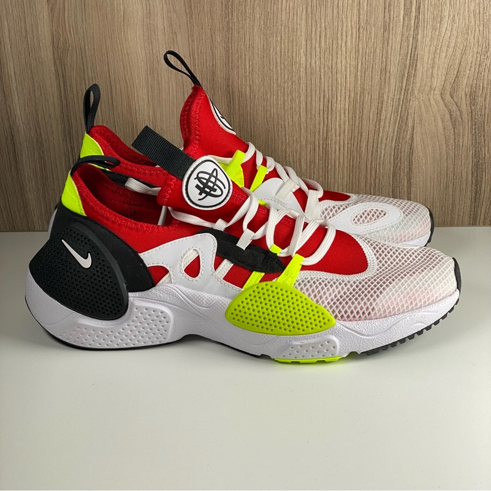 Nike Huarache Edge Txt White University Red Volt Black AO1697-100 Men’s Size 8.